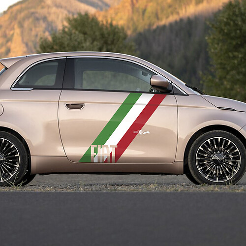 Strip de la porte Stripe Decal Side Graphics Stripes pour Fiat 500
 1