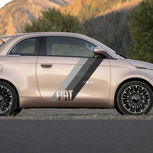 Strip de la porte Stripe Decal Side Graphics Stripes pour Fiat 500
 2