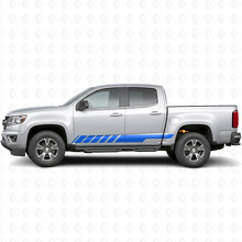 Bandes vinyles inclinées pour porte de course et bas de caisse pour Chevrolet Colorado 2e génération 2015-2022_5