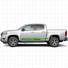 Bandes vinyles inclinées pour porte de course et bas de caisse pour Chevrolet Colorado 2e génération 2015-2022_6