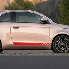 Rocker Panel Stripe Decal Side Graphics Stripes pour Fiat 500 5
 3