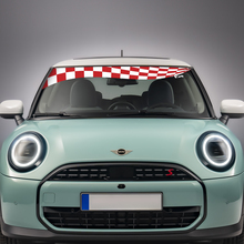 Éclat à carreaux de pare-brise Sticker de décalcomanie graphique en vinyle pour Mini Cooper S
 3