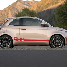 Rocker Panel Stripe Decal Side Graphics Stripes pour Fiat 500 5
 3