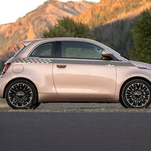 Strip à carreaux à carreaux de bascule Stripes graphiques latérales pour Fiat 500
 2