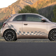 Portes à carreaux de décalage de décalage de décalcomanies graphiques pour Fiat 500 2
 2