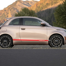Rocker Panneer Pin Stripe Decal Double Stripe Side Graphics Stripes For Fiat 500
 3