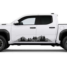 Décalcomanies Autocollantes Latérales Bas de Caisse Porte Montagnes Forêt TRD Off Road pour Toyota Tacoma 2