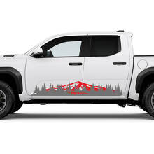 TRD Off Road Side Mountains Trees Rocker Panneer Stickers Stickers for Toyota Tacoma Truck
 2