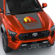 Toyota Tacoma Vintage Stripes Topographic Map Side Hood Tailgate Stickers Stickers
 2