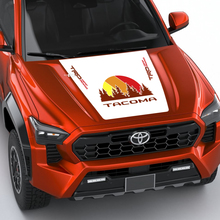 TRD Off Road Vintage Retro Héritage Stripes enveloppement de décalage de capuche pour Toyota Tacoma Quatrième génération
 3