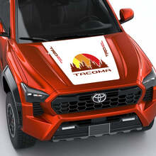 Décalcomanie autocollante TRD off Road Vintage Retro Heritage Stripes Wrap Hood pour Toyota Tacoma de quatrième génération
 3
