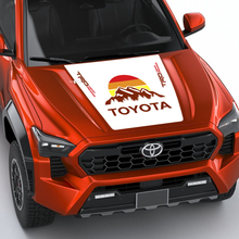 Trd Off Road Mountains Vintage Retro Heritage Stripes enveloppement de décalage de capuche pour Toyota Tacoma 4e génération
 3