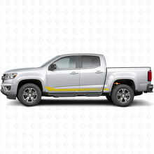 Bandes adhésives à motif nid d'abeille pour porte et bas de caisse Chevrolet Colorado 2e génération 2015-2022_3