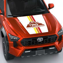 Autocollants de capot rayures rétro vintage TRD Mountains 2 pour Toyota Tacoma 4e génération 3