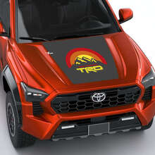 Autocollants de capot à rayures rétro vintage TRD Mountains 3 pour Toyota Tacoma 4e génération 3