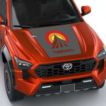 Autocollants de capot à bandes rétro vintage TRD Mountains 4 pour Toyota Tacoma 4e génération 2