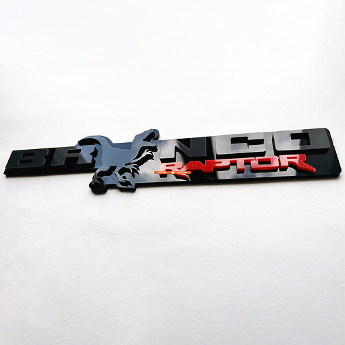 Badges Bronco Raptor Fender Tailgate Emblem 3D Badge
