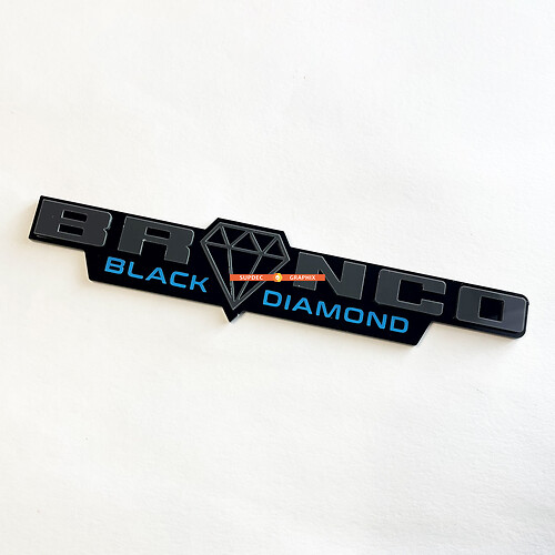 Badges Bronco Raptor Fender Tailgate Emblem 3D Badge
 1