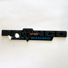 Insigne 3D Black Diamond Horse pour ailes de voitures muscle_5