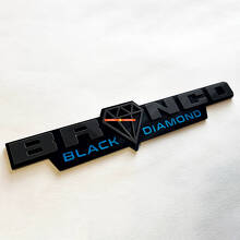 Insigne 3D Black Diamond Horse pour ailes de voitures muscle_7