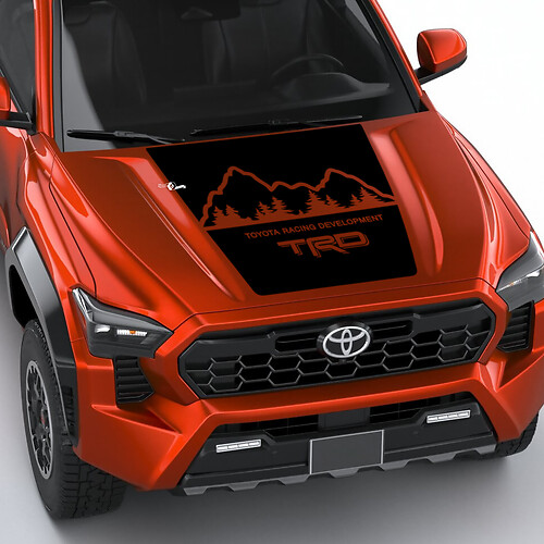 Trd Mountains Wrap Hood Decal Sticker pour Toyota Tacoma 4th Gen
