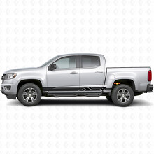 Bandes adhésives angulaires éclairs pour portes et bas de caisse pour Chevrolet Colorado 2e génération 2015-2022_2