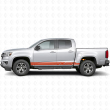 Bandes adhésives angulaires éclairs pour portes et bas de caisse pour Chevrolet Colorado 2e génération 2015-2022_4