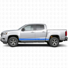 Bandes adhésives angulaires éclairs pour portes et bas de caisse pour Chevrolet Colorado 2e génération 2015-2022_5