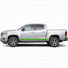 Bandes adhésives angulaires éclairs pour portes et bas de caisse pour Chevrolet Colorado 2e génération 2015-2022_6