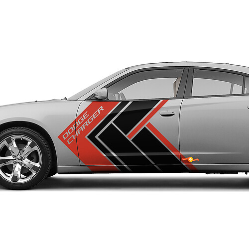 Sécrantes latérales de deux couleurs Autocollants pour Dodge Challenger ou Charger
