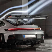 Autocollant vinyle aileron arrière style Weissach pour Porsche GT3 RS_2