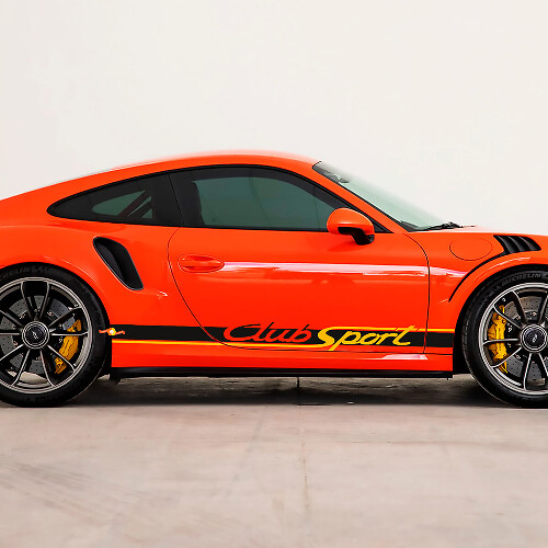 Club Sport Side Stripes Decal Sticker pour Porsche 911
