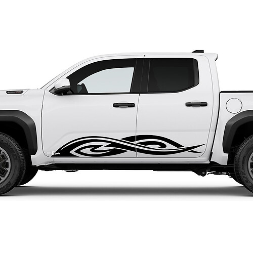 Stickers de décalants à bascule côté tribu les autocollants pour Toyota Tacoma
