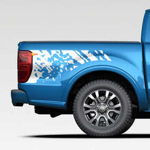 DÉCALAGE DE SPLASS DÉCLACHES SÉCRONTÉS GRAPHIQUES Autocollants pour Ford Ranger
 2