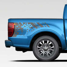 DÉCALAGE DE SPLASS DÉCLACHES SÉCRONTÉS GRAPHIQUES Autocollants pour Ford Ranger
 3