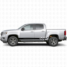Bandelettes Vinyle à Damier Lightning pour Porte et Bas de Porte Chevrolet Colorado 2e Gén 2015-2022_2
