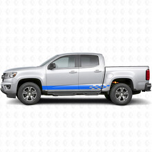 Bandelettes Vinyle à Damier Lightning pour Porte et Bas de Porte Chevrolet Colorado 2e Gén 2015-2022_5