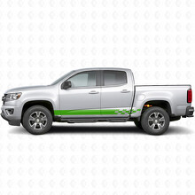 Bandelettes Vinyle à Damier Lightning pour Porte et Bas de Porte Chevrolet Colorado 2e Gén 2015-2022_6