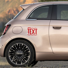 Autocollant Texte Personnalisé Décalque Graphiques Latéraux pour Fiat 500 2 3