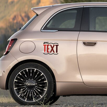 Autocollant personnalisé avec texte Graphiques latéraux pour Fiat 500 2