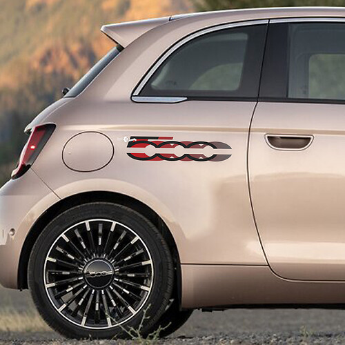 500 Autocollant Graphique Latéral pour Fiat 500
