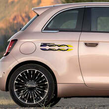 500 Autocollant Sticker Graphique Latéral pour Fiat 500
 3