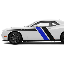 Kit de décalcomanies en vinyle bandes latérales style course pour Dodge Challenger_2