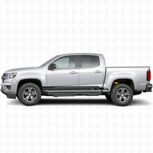 Bandes adhésives en vinyle stratifiées pour les portes et les bas de caisse pour Chevrolet Colorado 2e génération 2015-2022_2