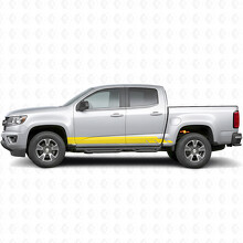 Bandes adhésives en vinyle stratifiées pour les portes et les bas de caisse pour Chevrolet Colorado 2e génération 2015-2022_3