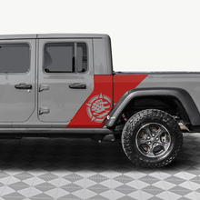 Décalcomanie vinyle pour portes arrière latérales avec drapeau étoilé militaire américain pour Jeep Gladiator 4.
 2