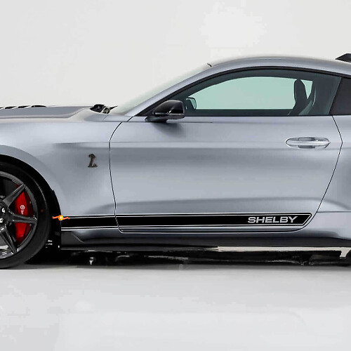 Kit de décalcomanies en vinyle pour bas de caisse Shelby Outline Rocker Panel Stripes pour Musclecar Musclecarmodel
