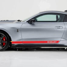 Kit de décalcomanies en vinyle pour bas de caisse Shelby Outline Rocker Panel Stripes pour Musclecar Musclecarmodel_3