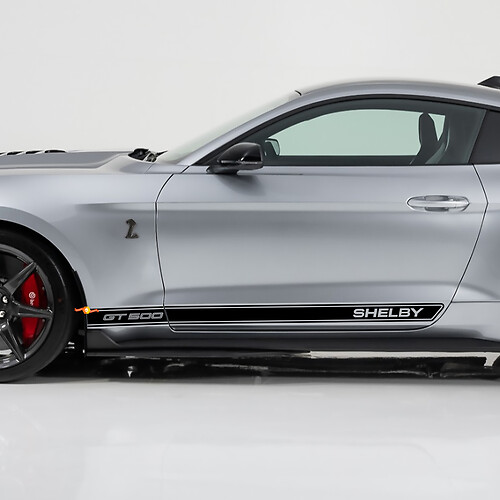 Décalcomanies de bas de caisse GT500 Shelby pour Ford Mustang 2
