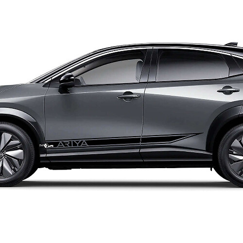 Autocollants graphiques à bandes d'accent de logo de course affûté latéral pour Nissan ARIYA